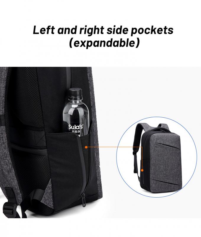 Arcuate Shoulder Strap Modern Laptop Backpack 15.6 Inch Laptop Bag 0.7kg