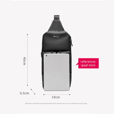 Anti Theft Water Resistant Mens Vest Chest Sling Bags 0.44kg