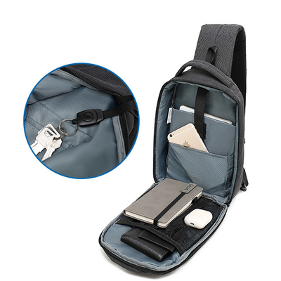 Dacron Oxford Cloth Chest Sling Bags Crossbody Sling Backpack 0.45kg