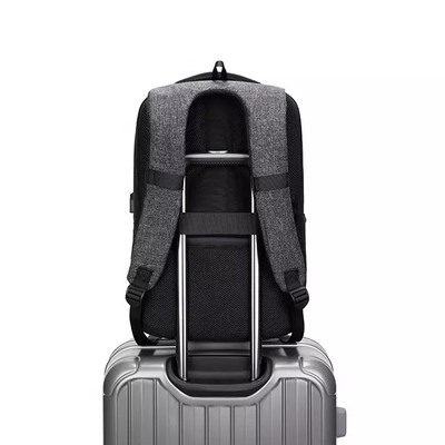 15.6 Inch USB Charge 19L Anti Theft Waterproof Men Backpack 0.7kg