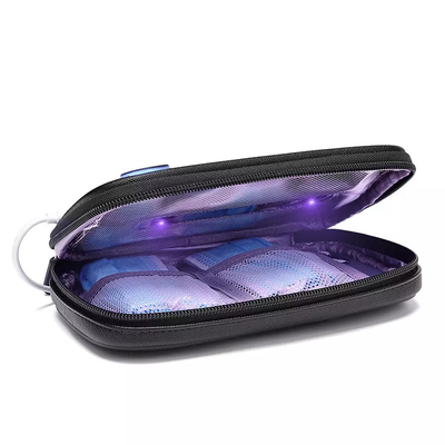 Plain PU Leather LED UV Disinfection Sterilization Bag 0.25kg