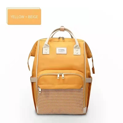 Waterproof Women Backpack Multi-function Diaper Baby Bag With USB Changing Colorful Backpack For Girls