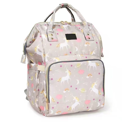 Fashion Backpack Multi-functional Print Mother Bag Large Capacity Baby Diaper Bag With Stroller Strap For Mom