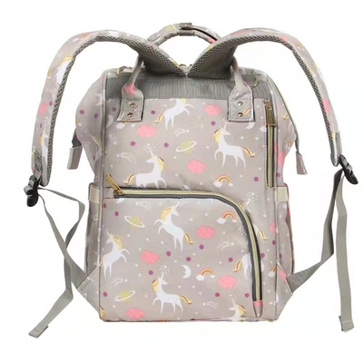 Fashion Backpack Multi-functional Print Mother Bag Large Capacity Baby Diaper Bag With Stroller Strap For Mom