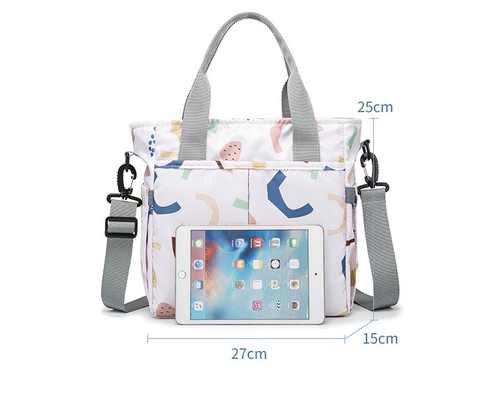 ODM OEM Oxford Multi Functional Nappy Shoulder Hand Bag 27*15*25cm