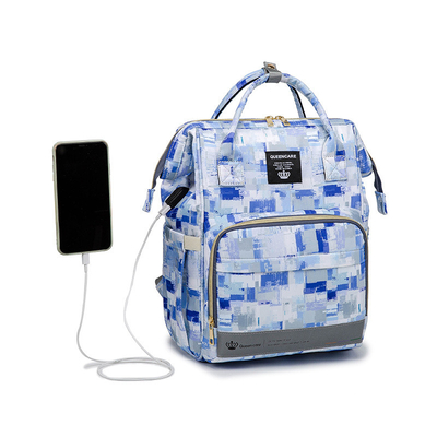 Factory Hot Sell Mommy Outdoor Travel Baby Diaper Bags Large Capacity with Kids Stroller Strap Backpack for Mom Mochila