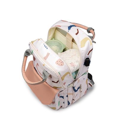 New Print Multi-function Baby Care Backpacks Waterproof Mommy Outdoor Travel Diaper Bags Large Capacity Mom Maternity Mochila