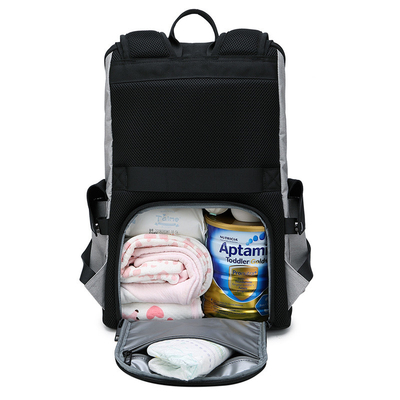 Fashion Large Maternity Multifunctional Nappy Baby Diaper Bag with Stroller Strap Backpack for Mom&Dad Mochila