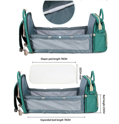 New Baby Diaper Bag Bed Backpack For Mom Maternity Bag For Large Capacity Nursing Bag for Baby Care Upgrade Hooks