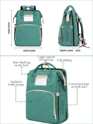 New Baby Diaper Bag Bed Backpack For Mom Maternity Bag For Large Capacity Nursing Bag for Baby Care Upgrade Hooks