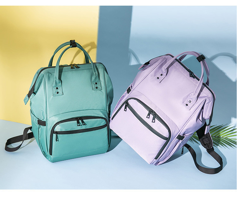 Multifunction Nylon Women Diaper Bags Bookbag 30*12*36cm