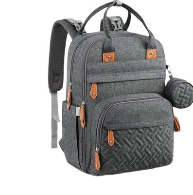 Embossing Anti Theft Large Capacity Diaper Bag Backpack 20-35 Litre
