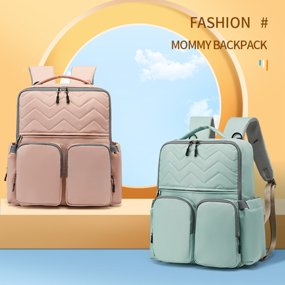 Multi Pocket Large Diaper Bag Backpack Bags For Travel OEM ODM
