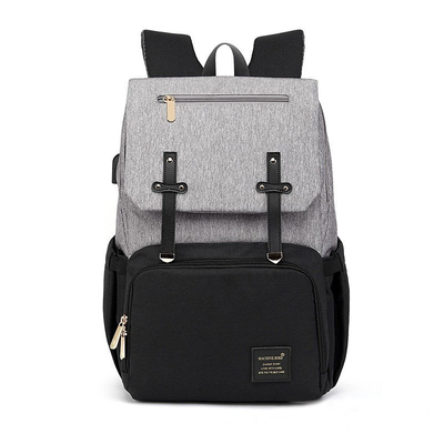 ISO9001 Fashion Mummy Maternity Nappy Diaper Bag Backpack With USB