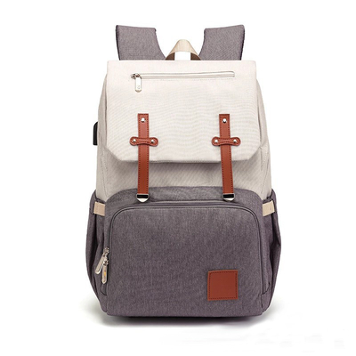 ISO9001 Fashion Mummy Maternity Nappy Diaper Bag Backpack With USB