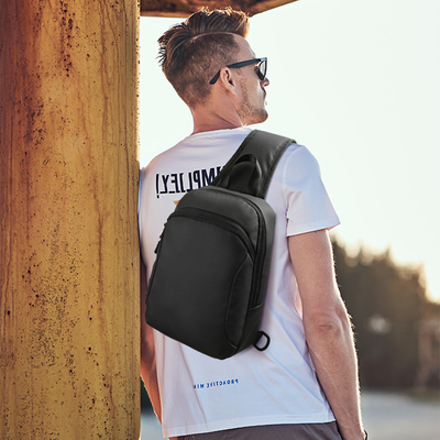 Fashion OEM Nylon Men Shoulder Chest Sling Bags 18*12*28cm