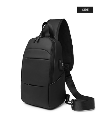 ISO9001 Anti Theft Men Shoulder Bags With USB Charging