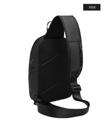 ISO9001 Anti Theft Men Shoulder Bags With USB Charging