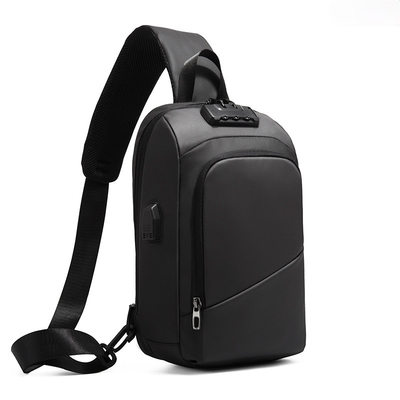 ISO9001 Anti Theft Lock  Crossbody Chest Sling Bag For Men 19*12*31cm