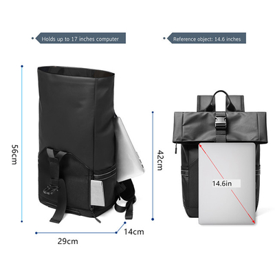 Physiological Curve Back Travel Waterproof Men Business Backpack 20-35 Litre