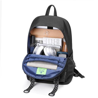 Physiological Curve Back Daily Laptop Backpack Nylon Waterproof Business Travel Bag