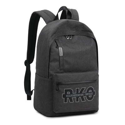 Zipper Closure Student School Backpack 24L Waterproof Laptop Rucksack