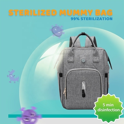 Geometric Polyester Fashion Mummy Maternity Nappy Bag 25*16*42cm