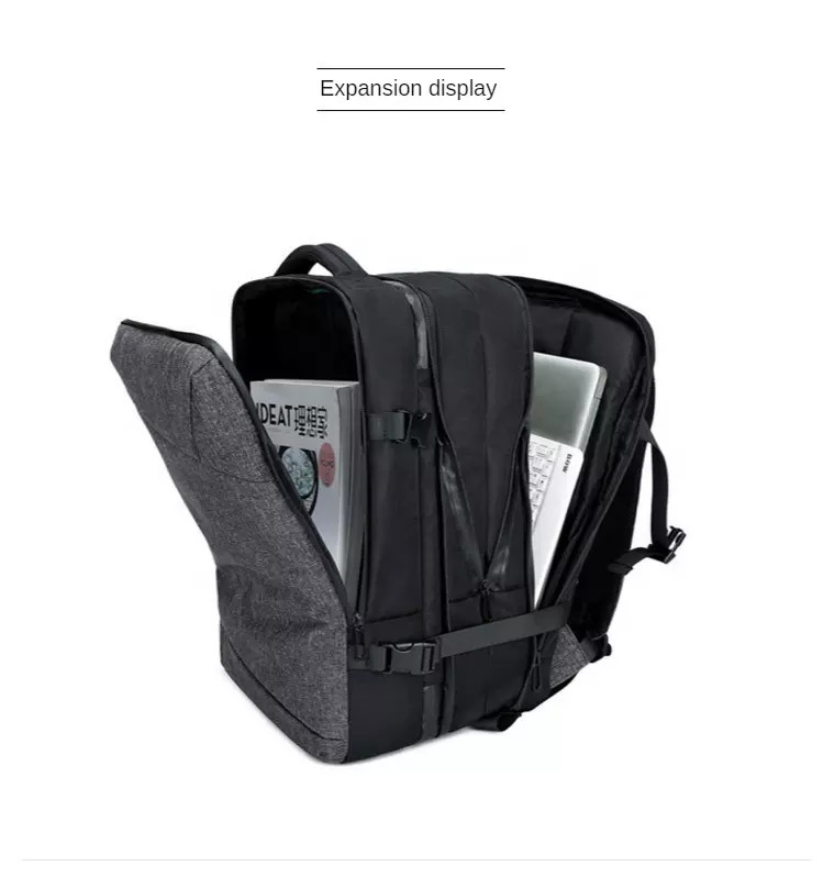 ISO9001 Multi Functional Backpack 39L Expandable Waterproof Travel Bag