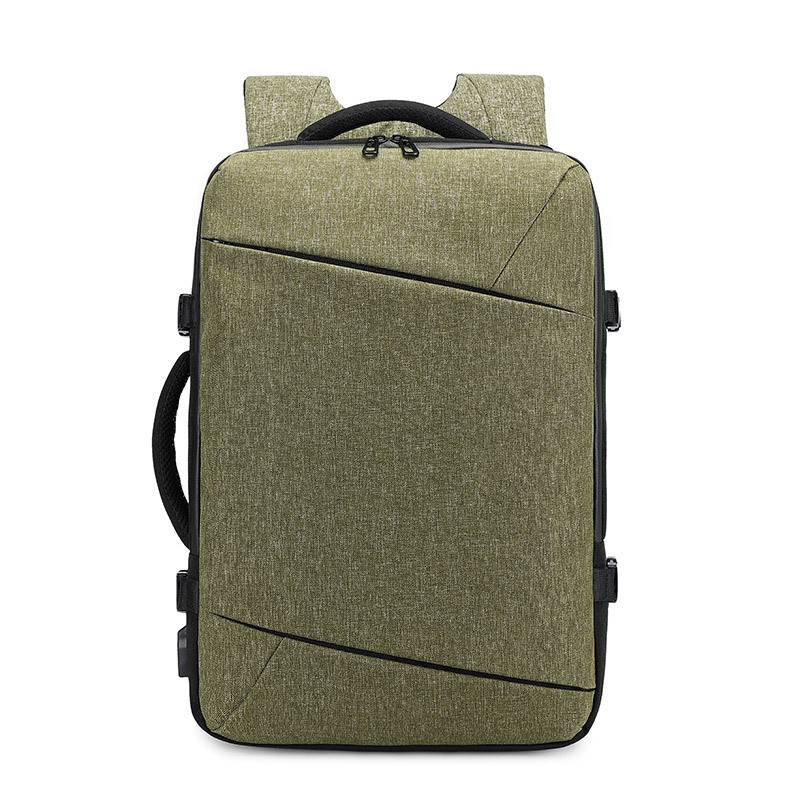 All Seasons USB Khaki Overnight Bag Multi Functional Backpack 39L