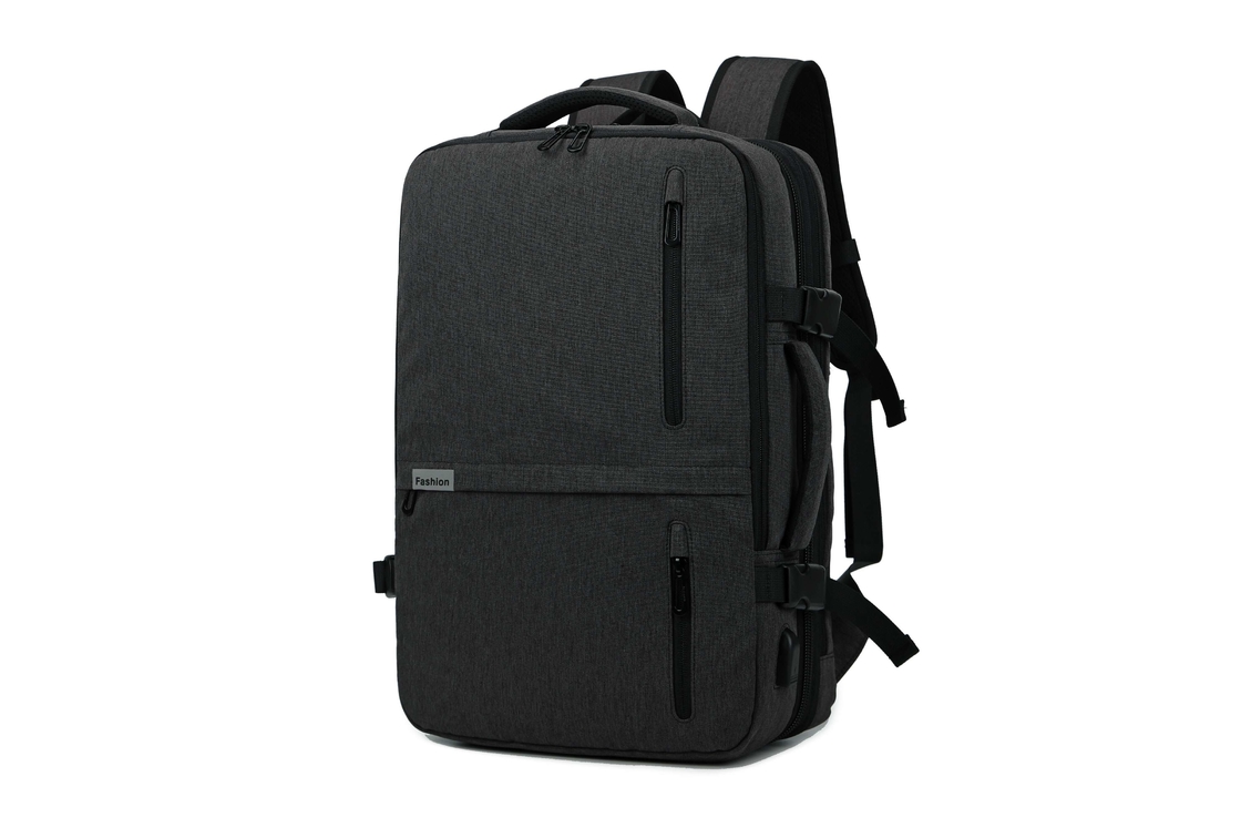 Black Business Men'S Executive Backpack With Zipper Closure
