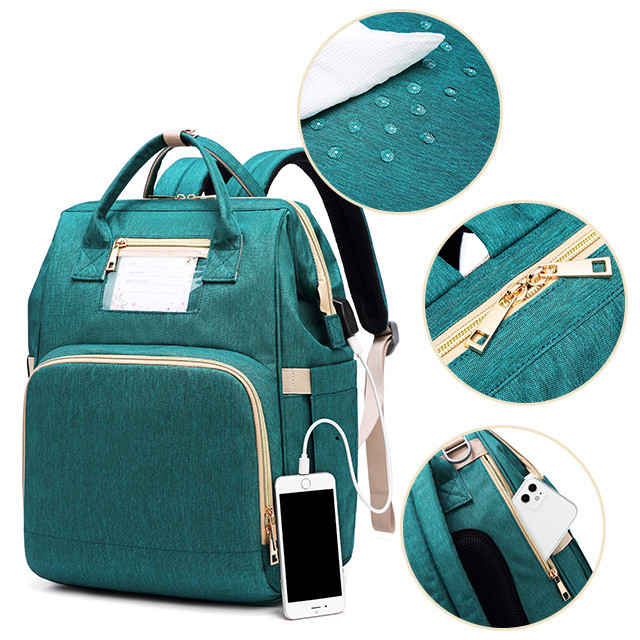 New Portable Folding Crib Mom Bag Out Portable Multi-functional Shoulder Mother and Baby Bag baby diaper bag