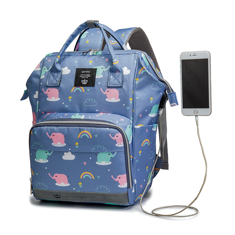 Waterproof Large Capacity Maternity Diaper Bag Mommy Bag Multifunctional Nappy Backpack With Stroller Strap For Mom&Dad