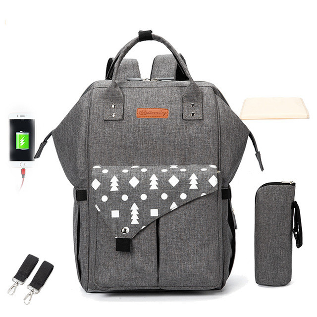 Fashion Waterproof Diaper Bags Mummy Maternity Nappy Changing Bag Large Capacity Travel Backpack drop shipping for Mom&Dad