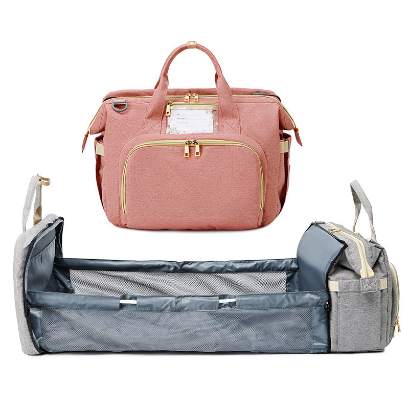 OEM Flap Nappy Large Capacity Backpack Diaper Bag 40*19*32CM