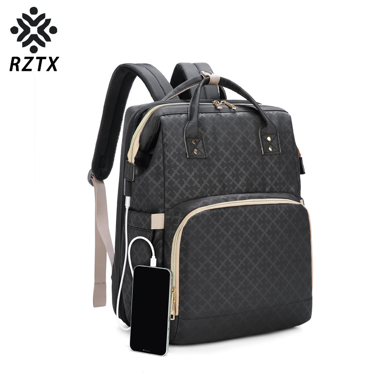 Fashion Mother Bag Portable Light Folding Design Crib Mother Multifunctional Diaper Backpack
