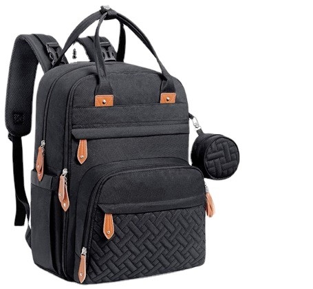 Embossing Anti Theft Large Capacity Diaper Bag Backpack 20-35 Litre