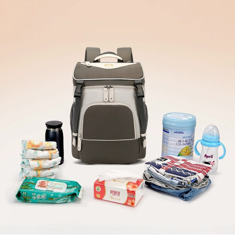 ISO9001 Softback Multifunction Travel Diaper Bag Backpack Water Resistant